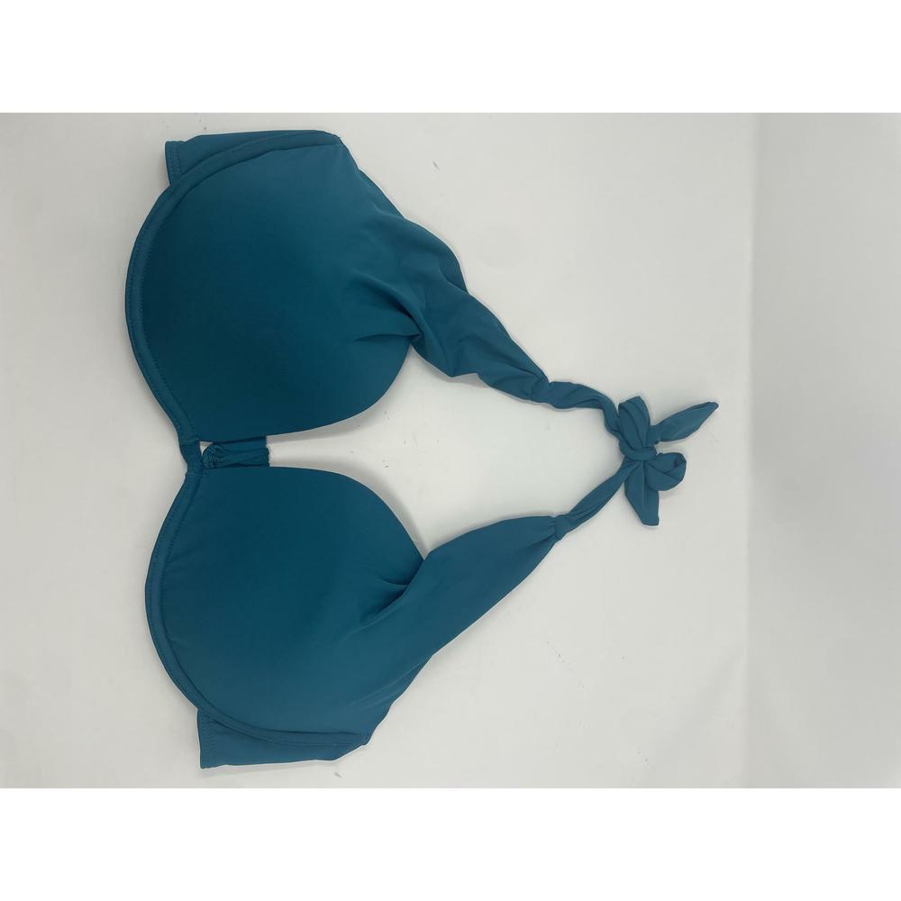 Coco Reef Womens Size 14/38D Contours Cameo Blue Underwire Halter Bikini Top - Picture 3 of 5